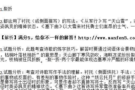 从军行的四字成语