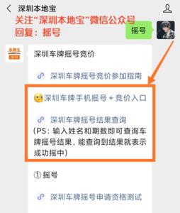 深圳如何查询已经摇号申请成功