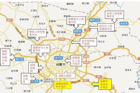成都区域划分图