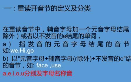 重读闭音节结尾的单词