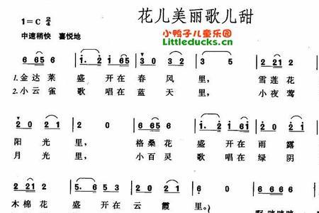 名字里带花的儿歌