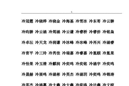 姓冷的人多吗