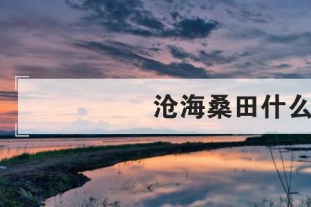 转眼间便是沧海桑田什么意思