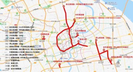 上海过黄浦江的内环高架限行吗