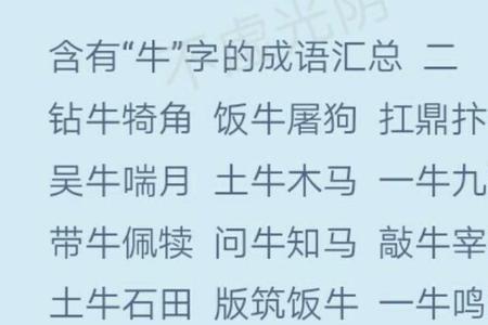 元素符号构成的成语