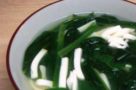菠菜豆腐牡蛎汤的做法