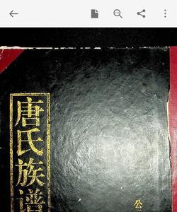 唐姓家谱如何排列