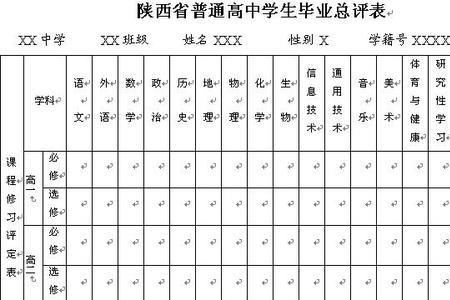 初中综评学生端填写内容