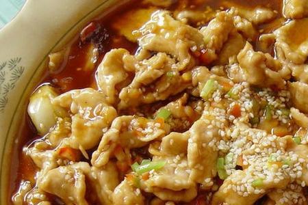 渝乡桃子水煮肉片做法