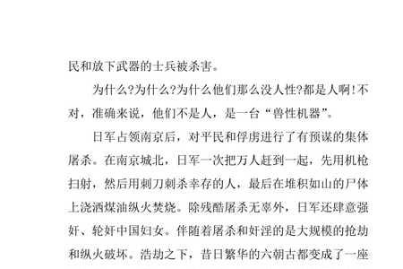 南京观后感50字