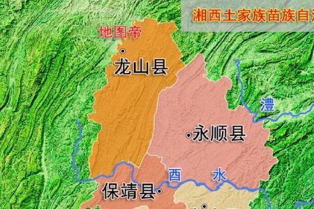 武陵山脉的分布图