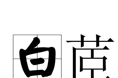 白的是词语吗