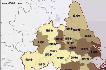 西安和浙江中间的城市