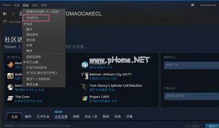 steam能看到好友浏览的内容吗