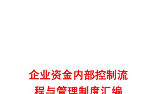 资金内控管理检查的范围
