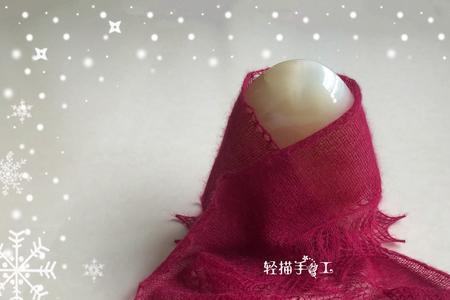 阿芳枫叶披肩编织教程