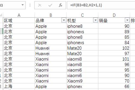 excel中怎么对总分进行排序