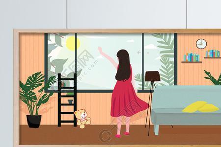 一个女生为什么喜欢看窗外