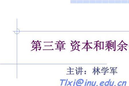 剩余资本的特征