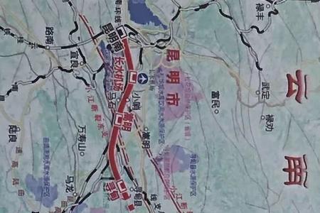 昆明成都高铁线路图