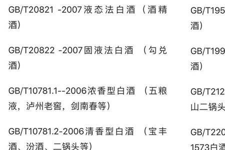 gbt23541是粮食酒吗