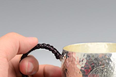 银杯子怎么开杯