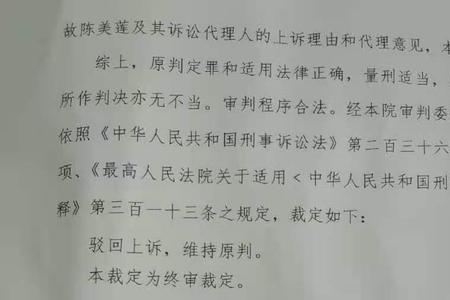 上诉后中院受理了意味着什么