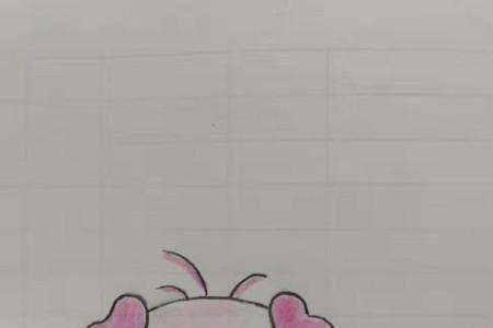 小猪像人走路的样子怎么画