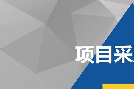 项目采购的定义