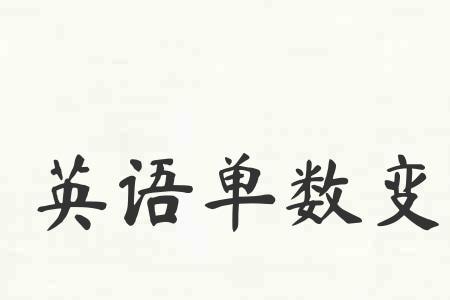 一个数字如何分单数和复数