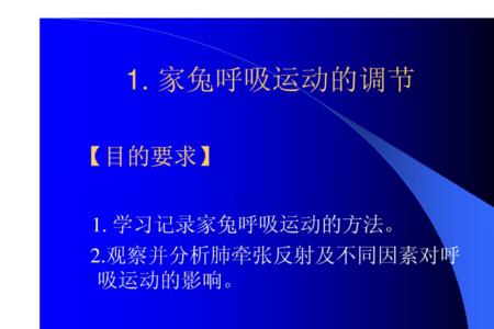 家兔的呼吸频率是多少