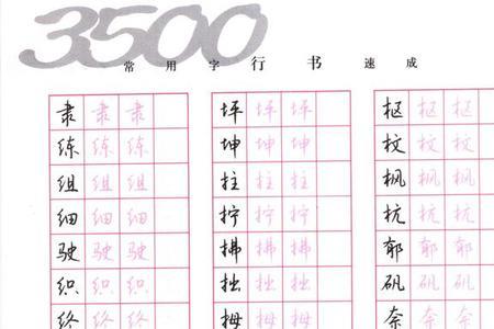 行书字根口诀