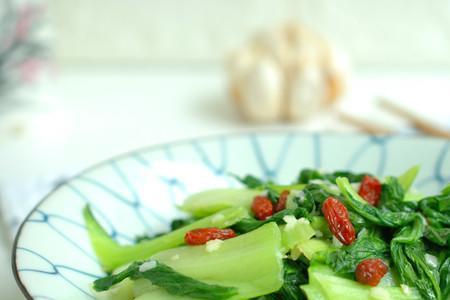 老饭骨蒜蓉油菜做法