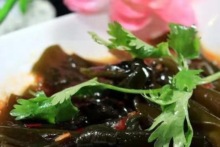 海带结怎么泡会绿油油