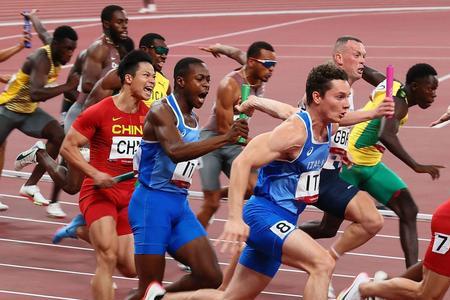 伦敦奥运会4x100米决赛赛后分析