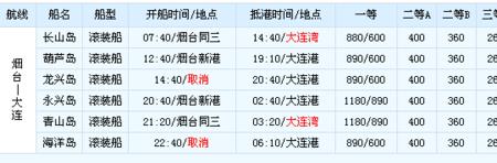 大连到临沂船票