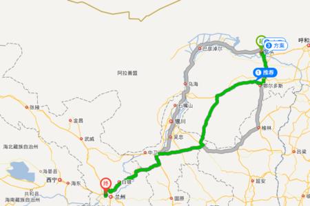 兰州到西安灞桥自驾车多少公里