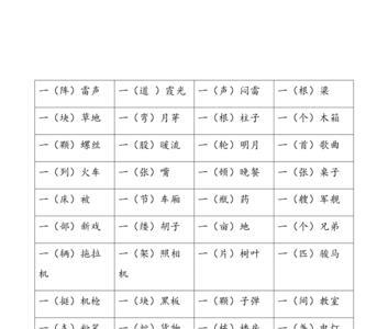 一年级课文剪窗花中的量词