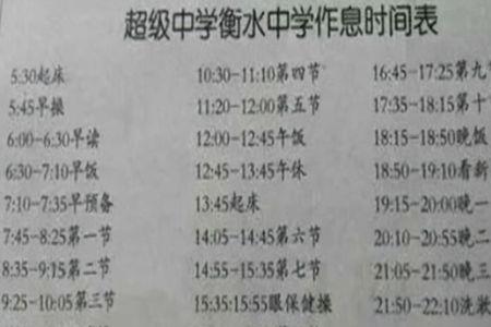 衡水高中的文化特点