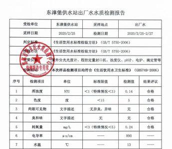 水质检测报告一般有效期几年