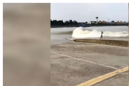 会游泳的人被潮水卷走