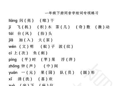期待的同音词