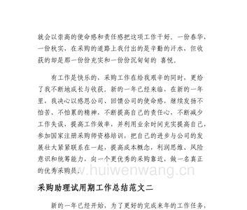 采购助理个人优势怎么写