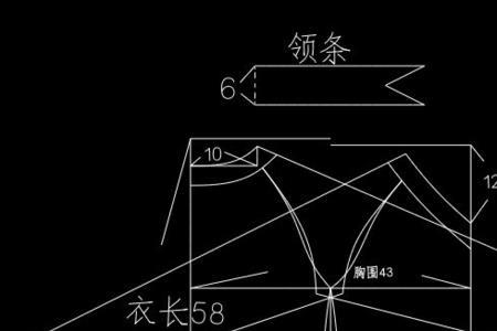 插肩袖从下往上的后片领窝挖法