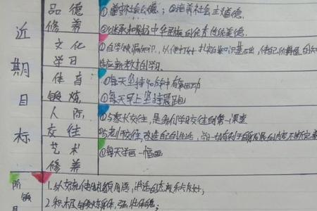 近期目标的制定要领是什么