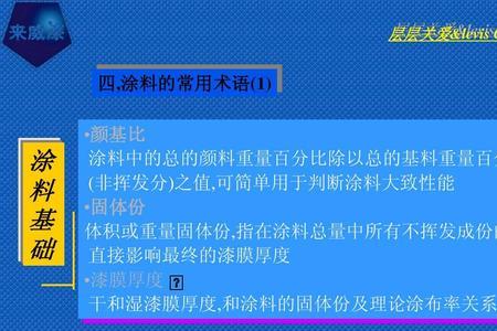 油漆的颜基比一般是多少