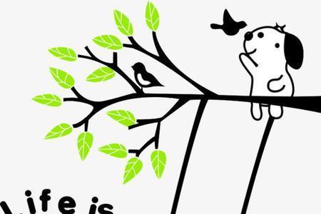 小兔荡秋千绳子断了简笔画