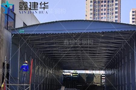 遮阳棚如何建在小河上