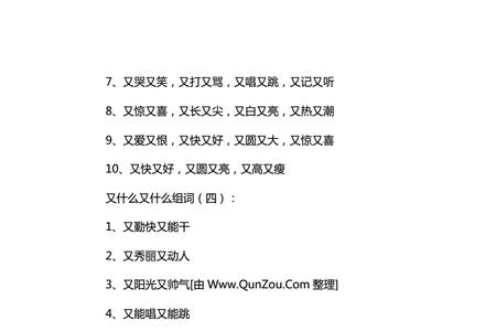 很什么又什么的词语