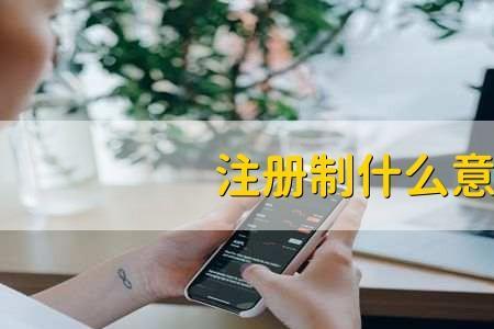 注册制是什么意思